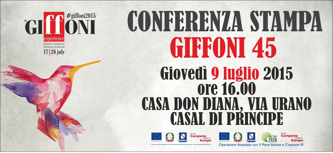 Giffoni Film Festival, giovedi 9 luglio conferenza stampa a Casal di Principe