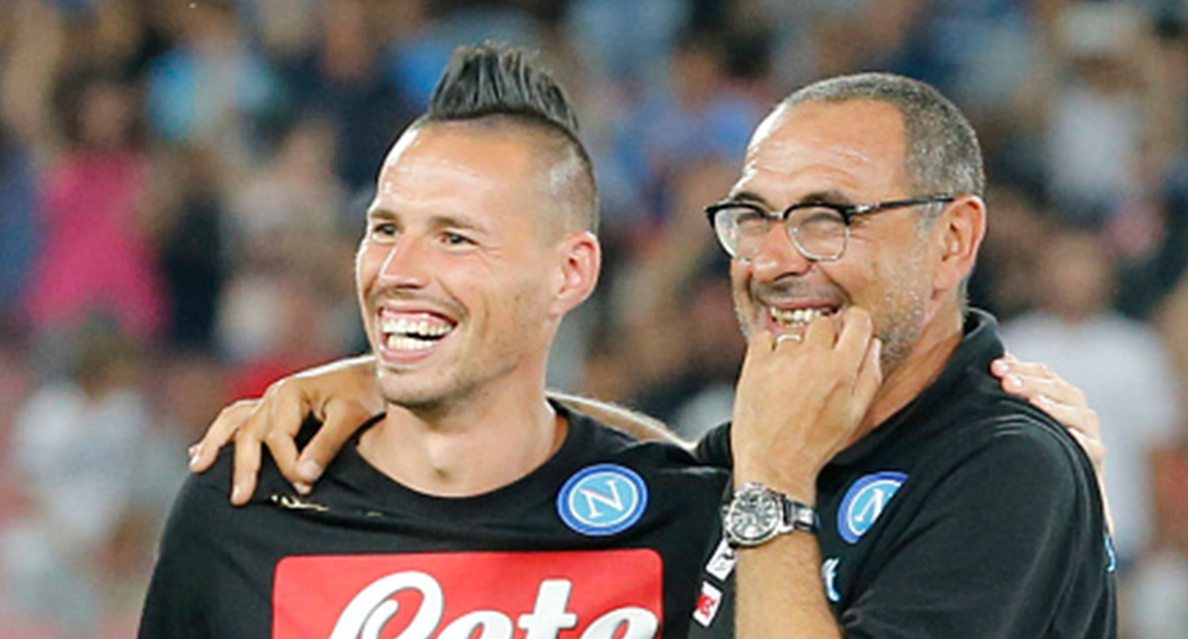 Benfica - Napoli: la conferenza stampa di Mister Sarri e Capitan Hamsik - Napolitan.it