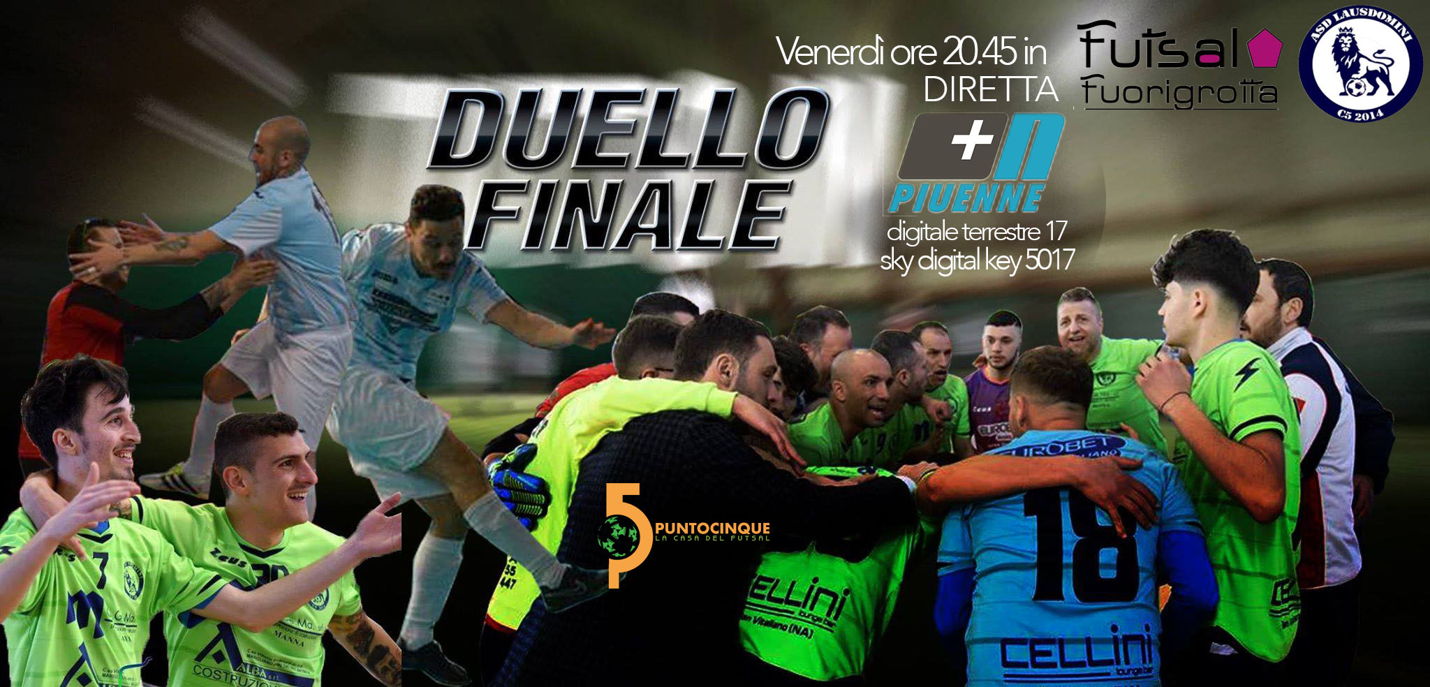 Calcio a 5, spareggio promozione in C1 in diretta venerdì alle 20.45 su Piuenne