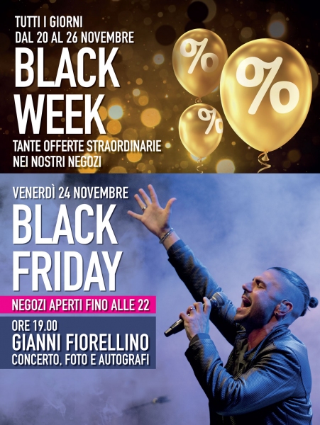 Black Week: offerte e spettacoli al Centro Commerciale Auchan Napoli