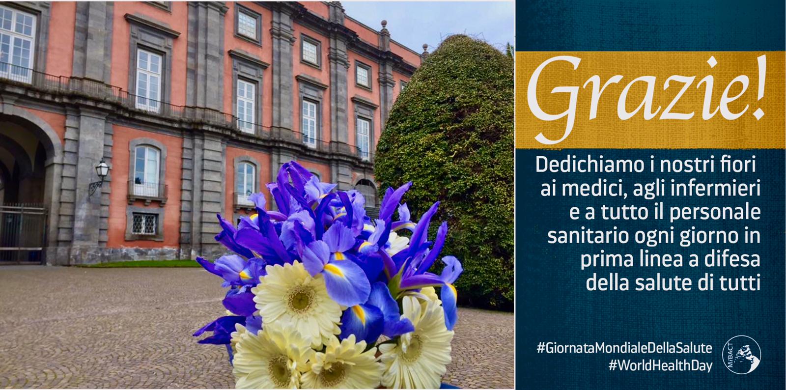 Capodimonte: Omaggio floreale sui social per medici, infermieri e personale sanitario