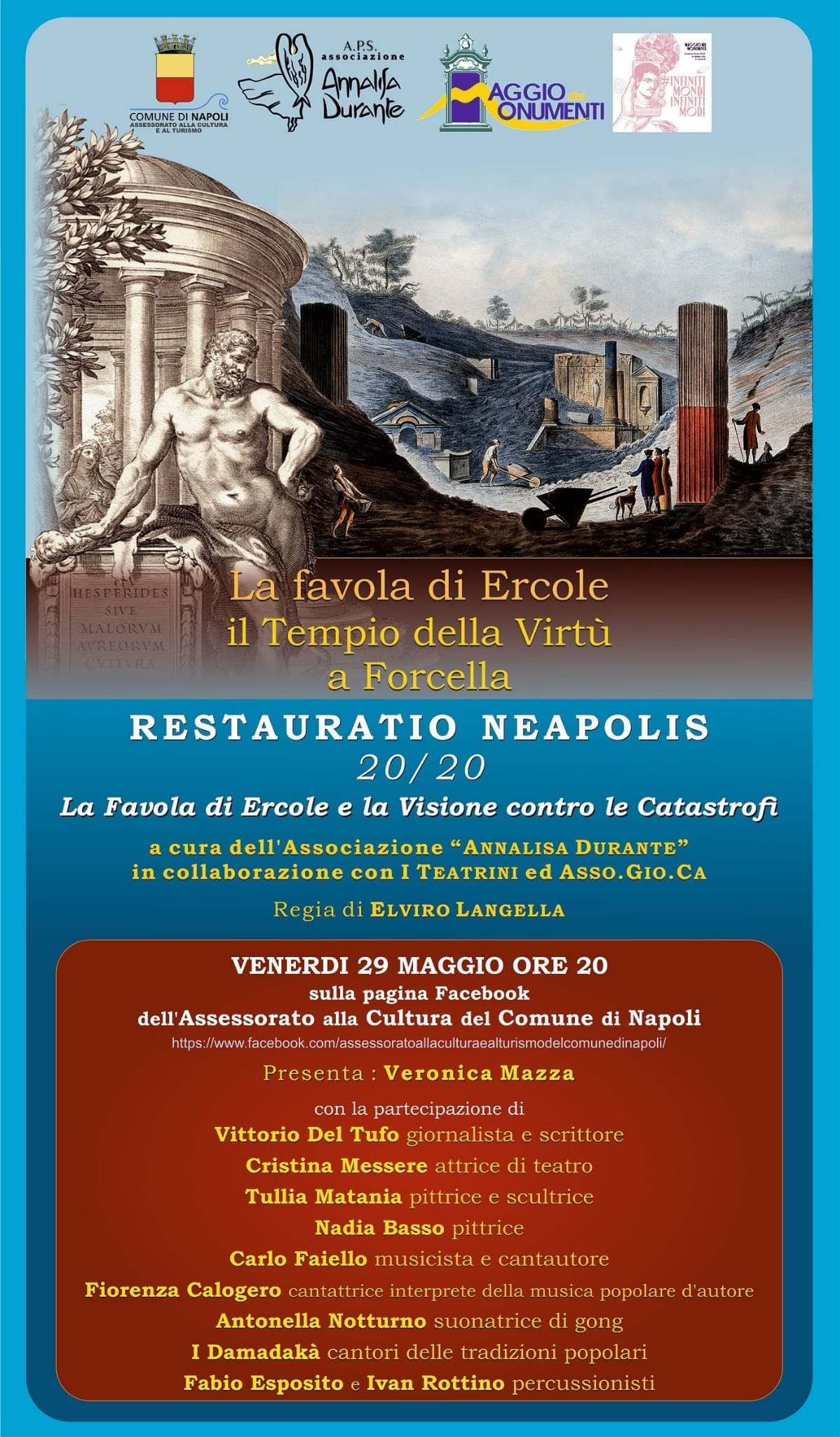 VIDEO-L’associazione “Annalisa Durante” dona mascherine e annuncia un’iniziativa per il “Maggio dei Monumenti”