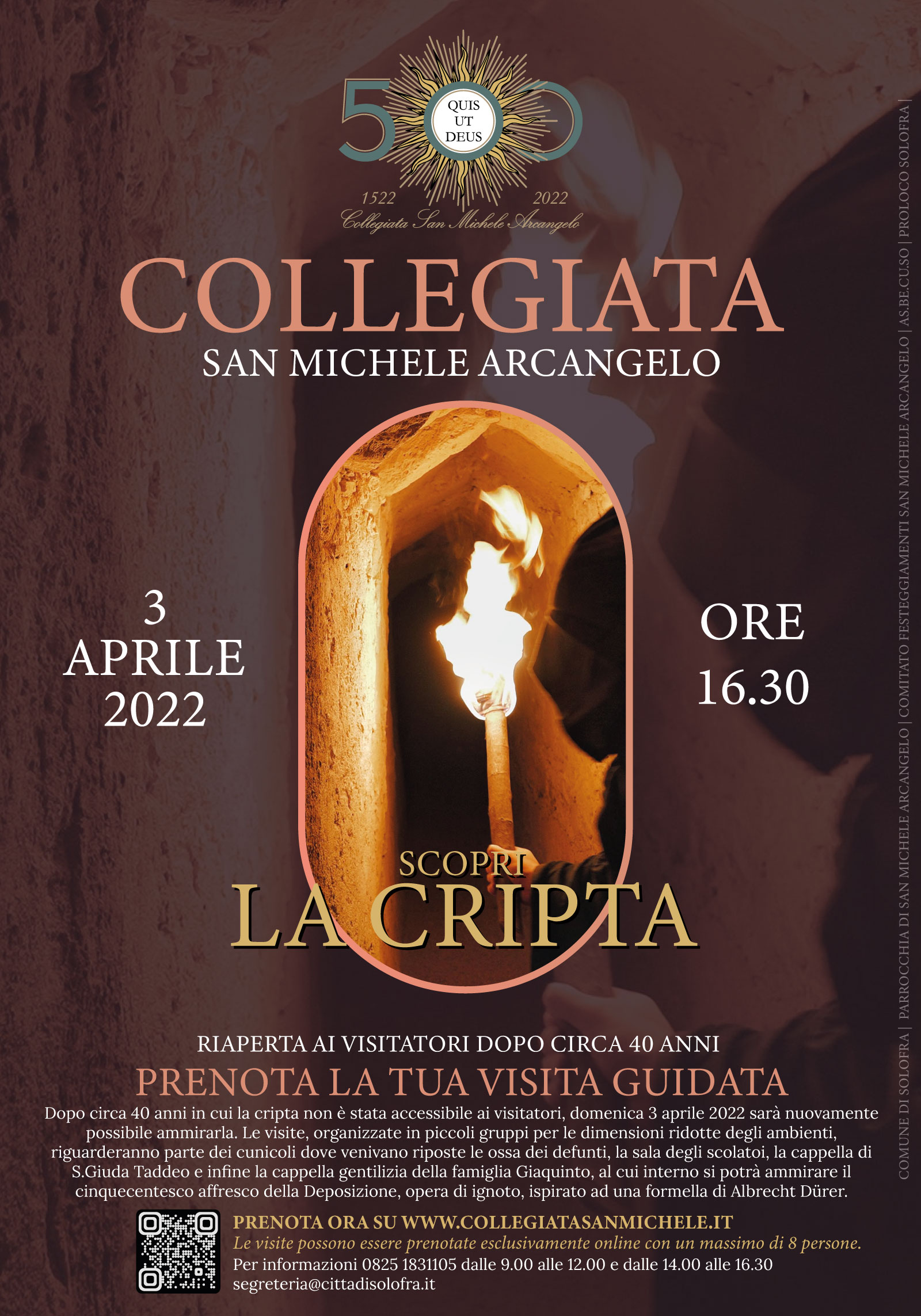 Solofra, dopo 40 anni riapre la cripta della Collegiata di San Michele Arcangelo