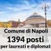 Concorso Comune di Napoli:1394 posti per laureati e diplomati