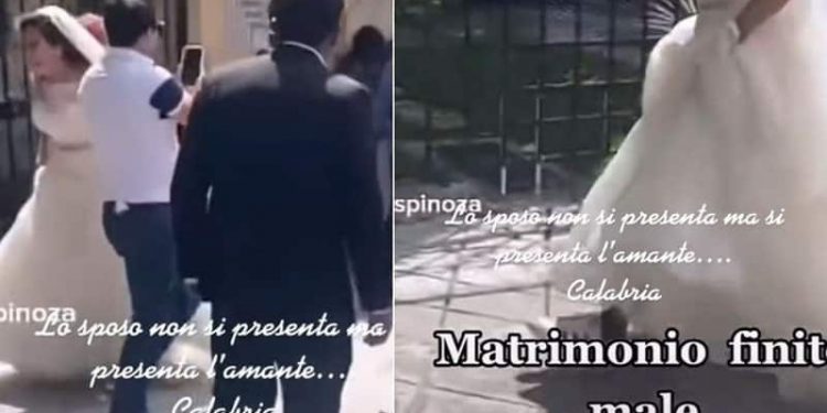 VIDEO-Lo sposo non si presenta all’altare e manda l’amante a dare spiegazioni