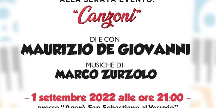 Giovedì 1° settembre, Maurizio De Giovanni e Marco Zurzolo a San Sebastiano per recuperare lo spettacolo annullato a luglio