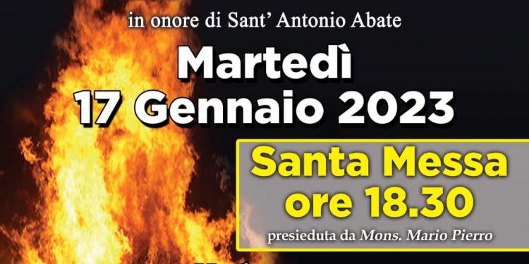 Martedì 17 gennaio, a Solofra la tradizione delle Carcare di Sant’Antuono infiamma le piazze