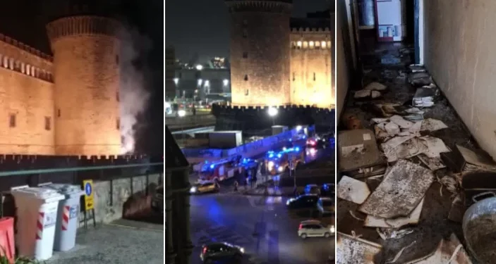 Napoli, raid Maschio Angioino e Palazzo Reale: trovata “la firma” dei vandali