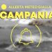 Maltempo in Campania: allerta meteo gialla per raffiche di vento e mareggiate
