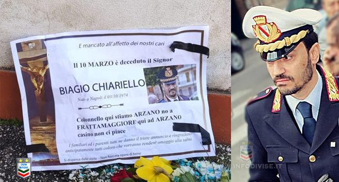 Il comandante Chiariello prosegue il suo lavoro ad Arzano, senza scorta e senza paura