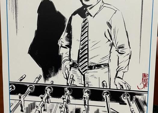 Una figurina per ricordare Giuseppe Salvia, vicedirettore del carcere di Poggioreale, ucciso dalla camorra