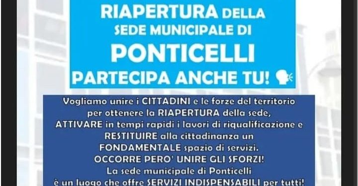 Ponticelli, chiusa sede municipale: martedì 23 maggio flash mob di protesta