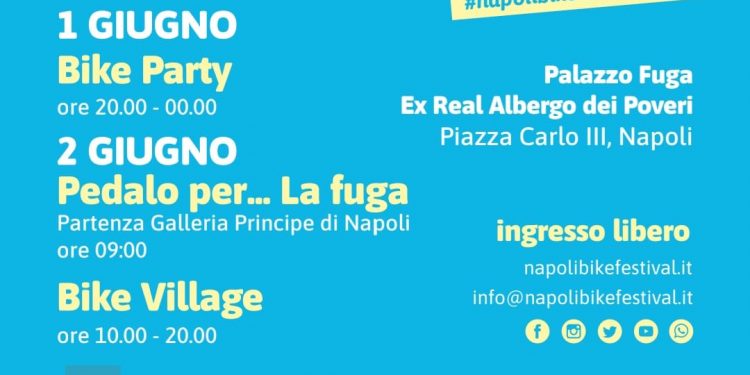 Napoli Bike Festival: giovedì 1 e venerdì 2 giugno la XII edizione