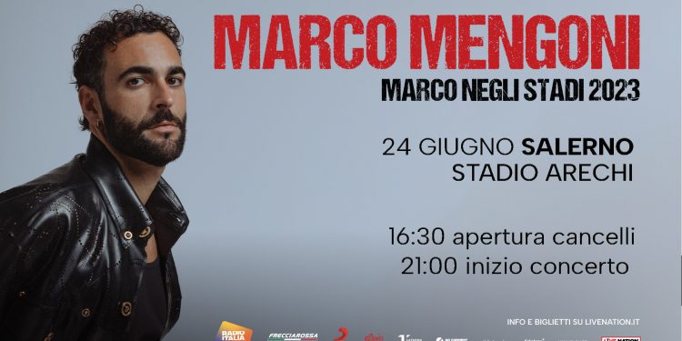 Sabato 24 giugno, lo show di Marco Mengoni arriva a Salerno. Tutte le info utili