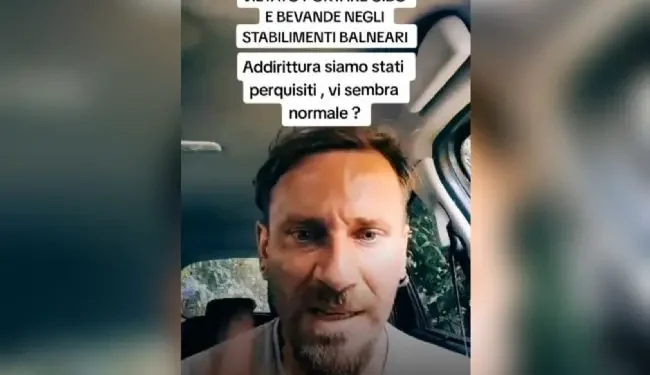 Cibi vietati sul lido, la denuncia social di un cittadino: “Mi hanno perquisito”