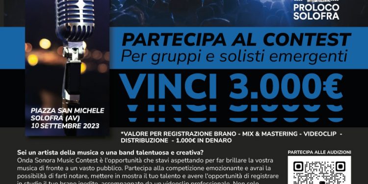 Onda Sonora Music Contest 2023: Alla ricerca dei nuovi talenti musicali, in palio un premio di € 3.000