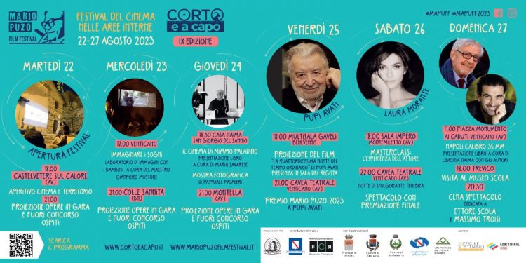 Corto e a capo 2023 Festival Mario Puzo: dal 22 al 27 agosto la IX Edizione