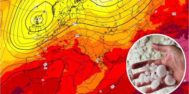 Meteo Campania, arriva il ciclone Poppea: temporali e temperature in calo