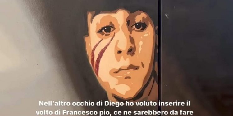 Jorit replica al comunicato dell’associazione Paolino Avella dedicando un murales a Francesco Pio Maimone