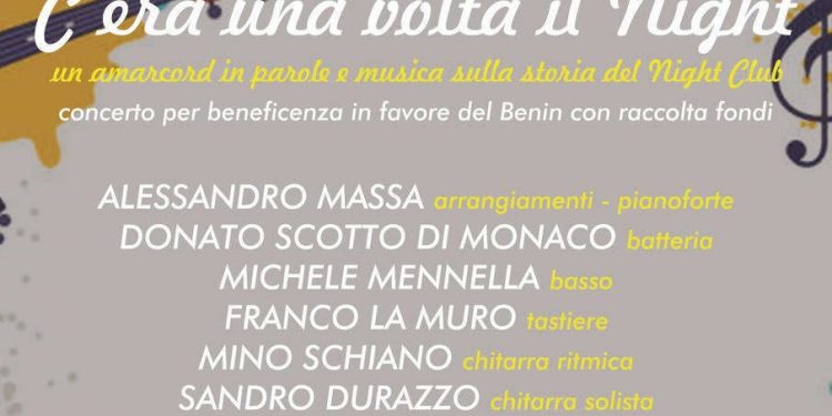 Sorrento, venerdì 22 settembre a Villa Fiorentino concerto di beneficenza “C’era una volta il Night”