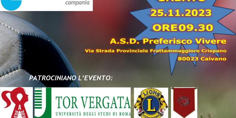 25 novebre, a Caivano: “Torneo della legalità”, in campo magistrati, giornalisti e forze dell’ordine