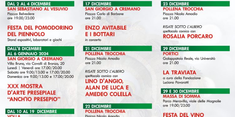 Al via il programma di eventi “Natività Vesuviana – XVIII edizione”
