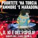 Sabato 25 novembre, gli ultras del Napoli ricordano Maradona all’esterno dello stadio di Fuorigrotta