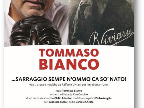 Domenica 18 novembre, al Trianon Viviani, Tommaso Bianco festeggia gli ottant’anni