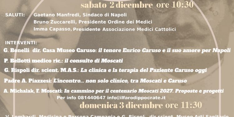 Moscati e Caruso, due ‘giganti’ a confronto all’ex Ospedale della Pace