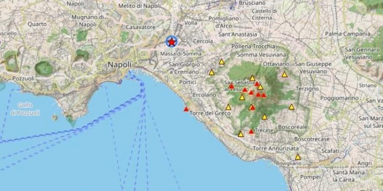Scossa di terremoto nel Vesuviano: epicentro tra Cercola e Volla