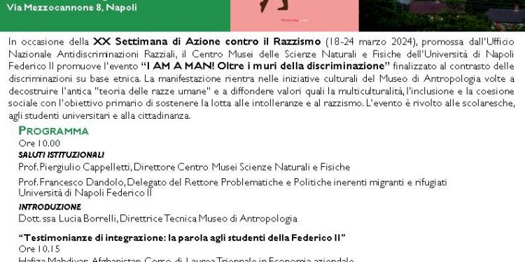 21 marzo, XX Settimana di Azione contro il Razzismo, le iniziative in programma a Napoli
