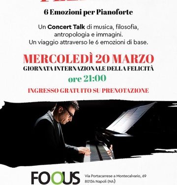 20 marzo, Giornata Internazionale della Felicità, Foqus ospita Antonio Fresa