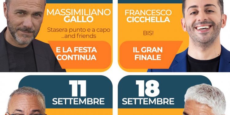 Quadrifoglio in Arena: Massimiliano Gallo, Francesco Cicchella, Paolo Caiazzo e Biagio Izzo