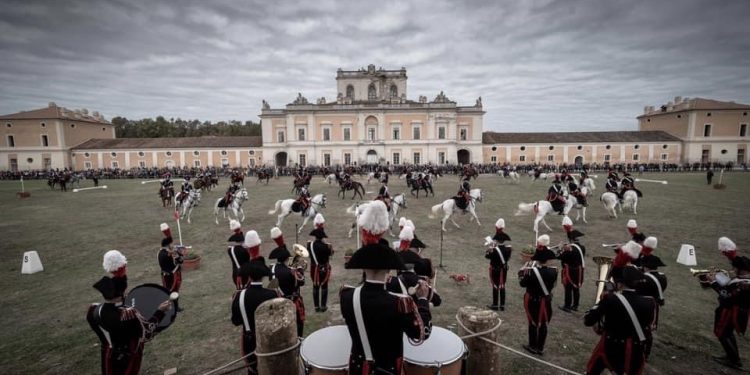 Reggia di Carditello, manifestazione equestre con l’esibizione del 4° Reggimento Carabinieri a Cavallo