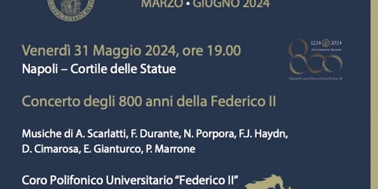 Nuova Orchestra Scarlatti, “Concerto degli 800 anni della Federico II” nel Cortile delle Statue