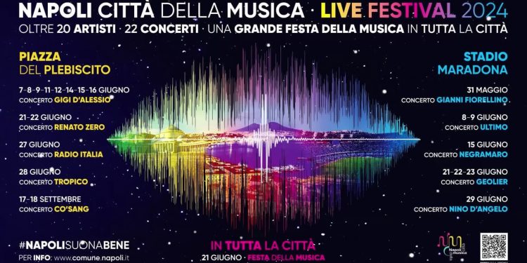 Napoli Città della Musica – Live Festival 2024: concerti a Pazza del Plebiscito e al Maradona