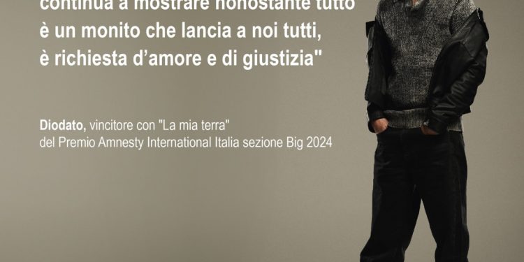 Diodato vince il Premio Amnesty Big con il brano “La mia terra”