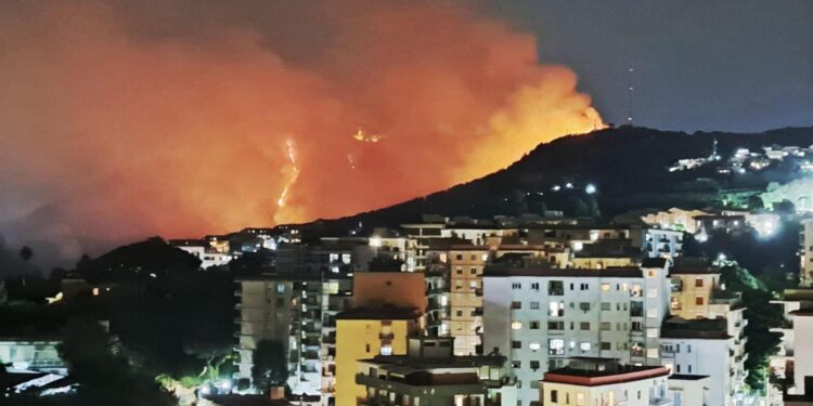 Incendio Camaldoli, fiamme domate: pioggia di cenere su Napoli