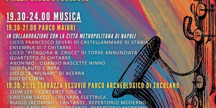 ”  ‘O VIC ‘E MAR IN FEST 2024 “: venerdì 21 giugno Ercolano celebra la “festa della musica”