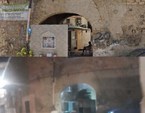 Ponticelli, abbattuto dalla polizia municipale “il muro della vergogna” in via San Michele