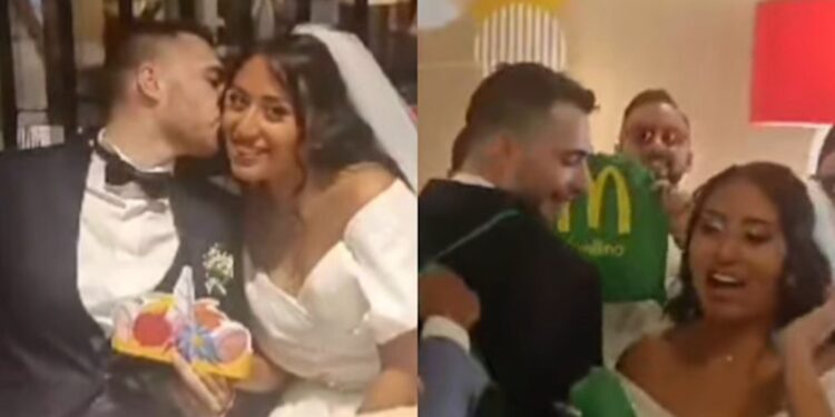 Sposi festeggiano matrimonio al McDonald’s: la storia diventa virale