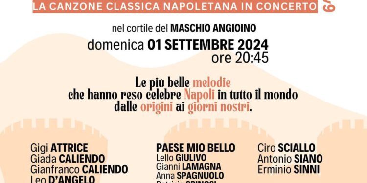 Domenica 1° settembre, al Maschio Angioino, il grande spettacolo di “Amanapoli” 