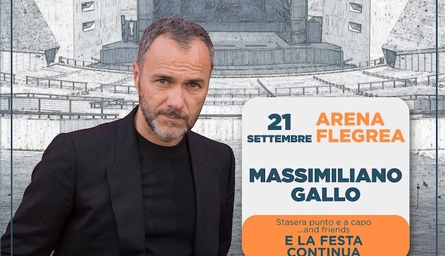 Sabato 21 settembre, Massimiliano Gallo protagonista del terzo appuntamento della rassegna “Quadrifoglio in Arena”