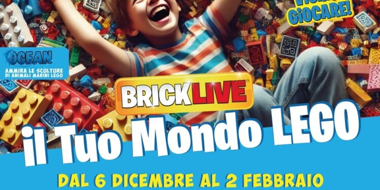 Dal 6 dicembre al 2 febbraio, all’Arena Flegrea Indoor, l’evento “Brick Live” dedicato al mondo dei LEGO