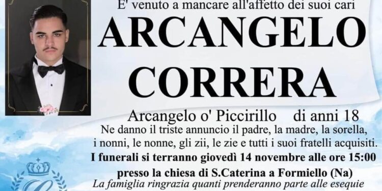 Arcangelo Correra, fissata la data dei funerali