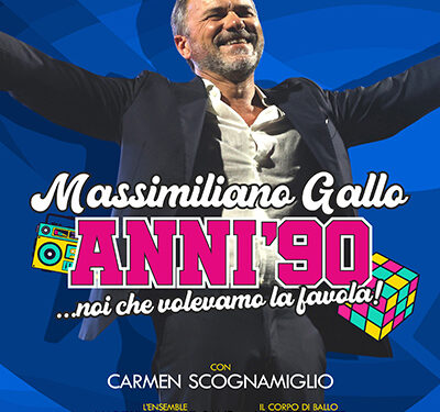 Massimiliano Gallo in scena al Teatro Cilea: “Anni 90’… Noi che volevamo la favola!”