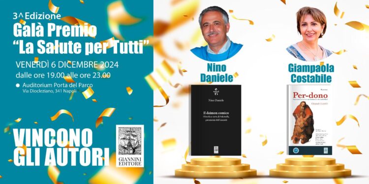 Gianpaola Costabile e Nino Daniele premiati per la sezione cultura del “Premio Salute”