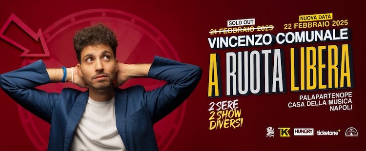 Vincenzo Comunale: lo stand-up comedian nuovo spettacolo che debutta a Napoli, doppia data a febbraio