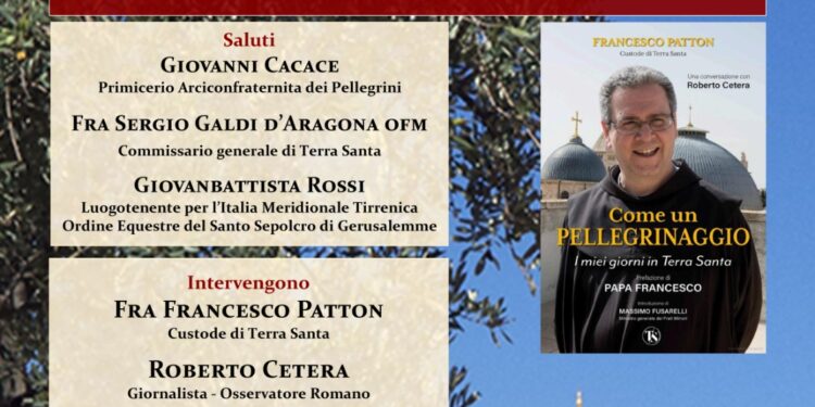 Sabato 25 gennaio, a Napoli, la presentazione del libro: “Come un pellegrinaggio. I miei giorni in Terra Santa”