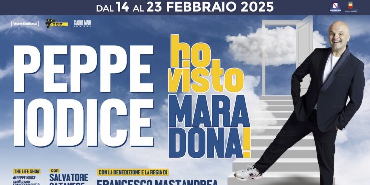 Dal 14 al 23 febbraio, al Teatro Augusteo, Peppe Iodice debutta con lo show “Ho visto Maradona”